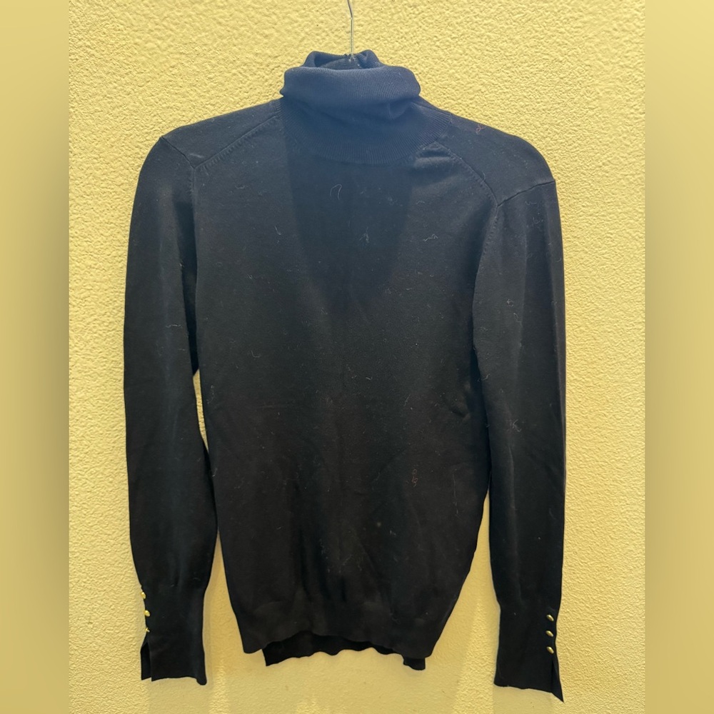 NWT - Zara Knit Collection navy turtleneck sweater
